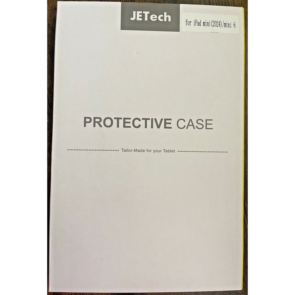 JETech Case for iPad Mini 7 (2024) & Mini 6 (2021) Black Slim Folio Smart Cover